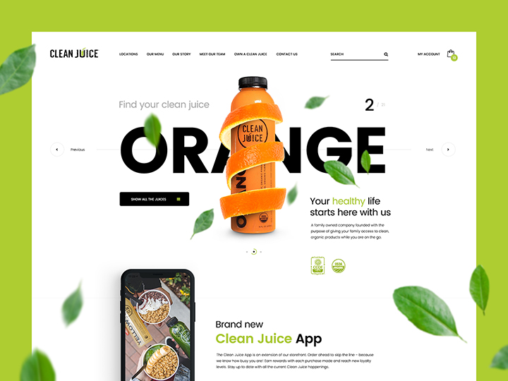 Clean Juice Website