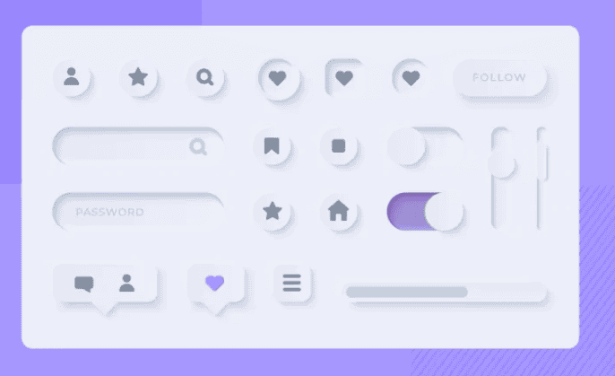 Neumorphic UI Elements