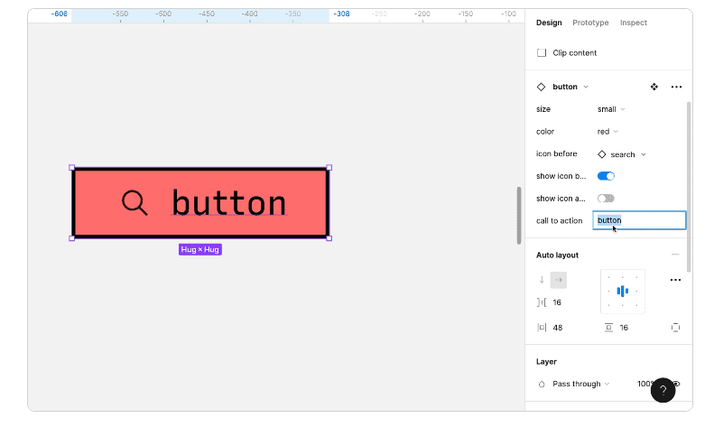 designing-different-components-and-reaction-text-in-figma