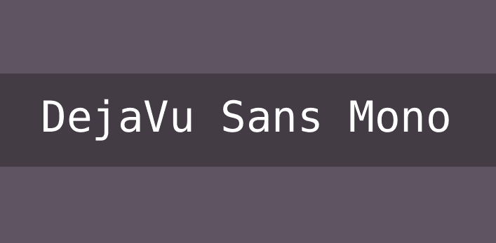 DejaVu Sans Mono Font-best-coding-font