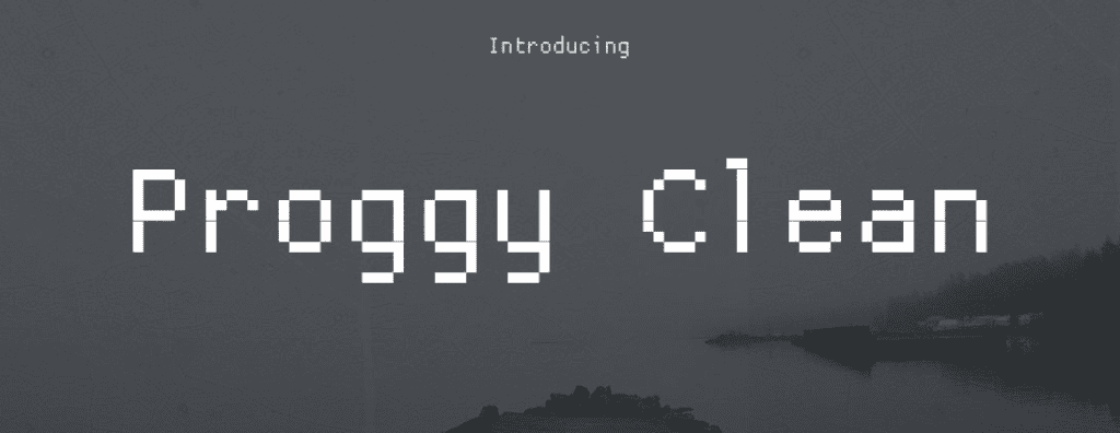 Proggy Clean Font Family