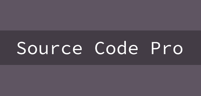 Source Code Pro Font Free by Adobe