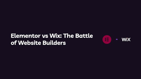 Elementor vs Wix