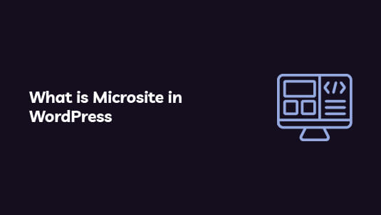 What is Microsite in WordPress